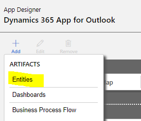 Add Entities to the App Designer