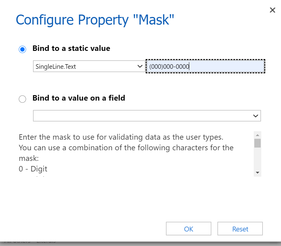 Configure the mask