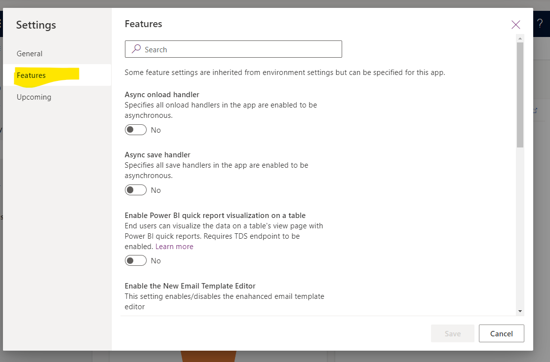 Modeldriven app Setting Configurations » reenhanced